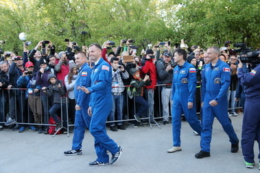 October 2018, Soyuz MS-10 Baikonur launch tour