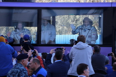 October 2018, Soyuz MS-10 Baikonur launch tour